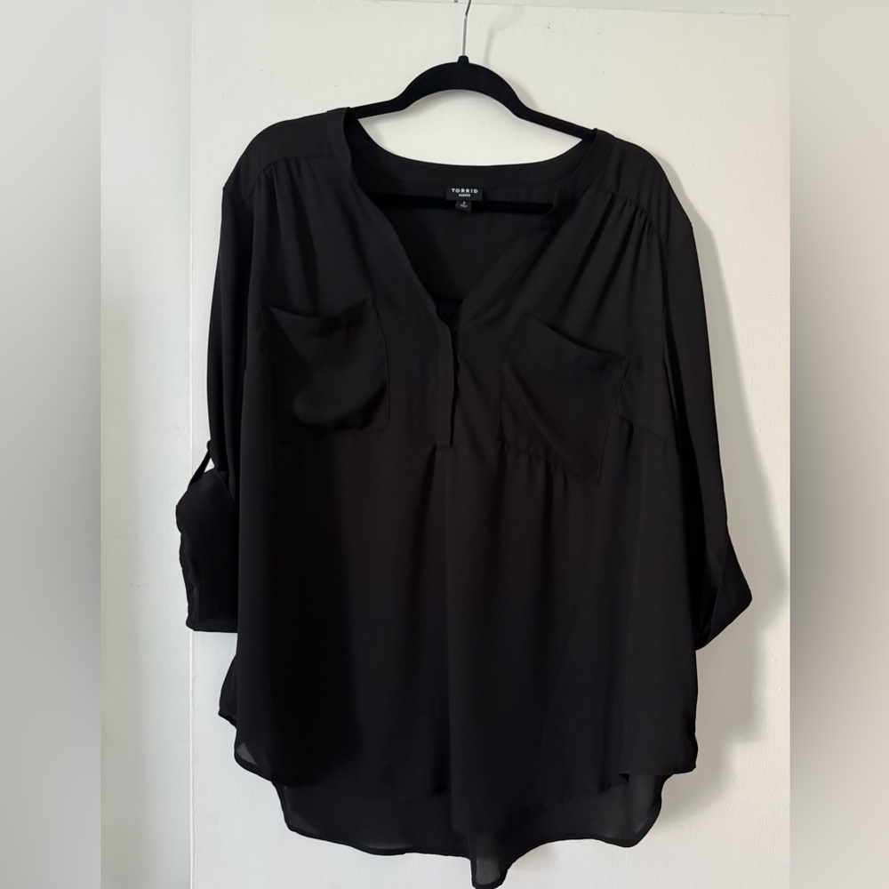 Torrid Black Blouse